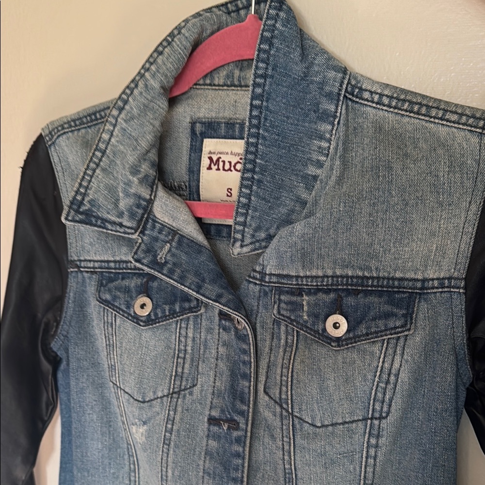 Denim and Black Jacket